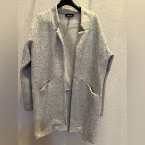 Express open front Women's Light Gray jacket